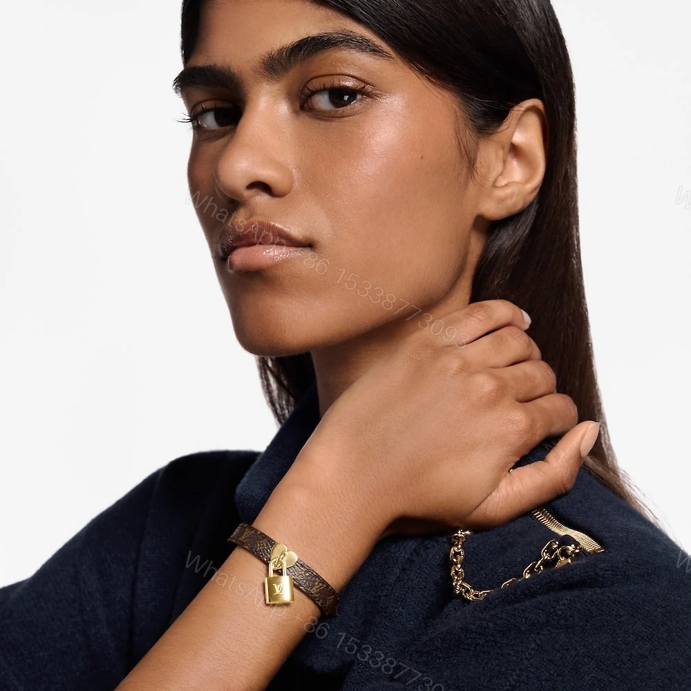 View 7 of Louis Vuitton Lock Me In Love Bracelet Monogram Brown M4264Z