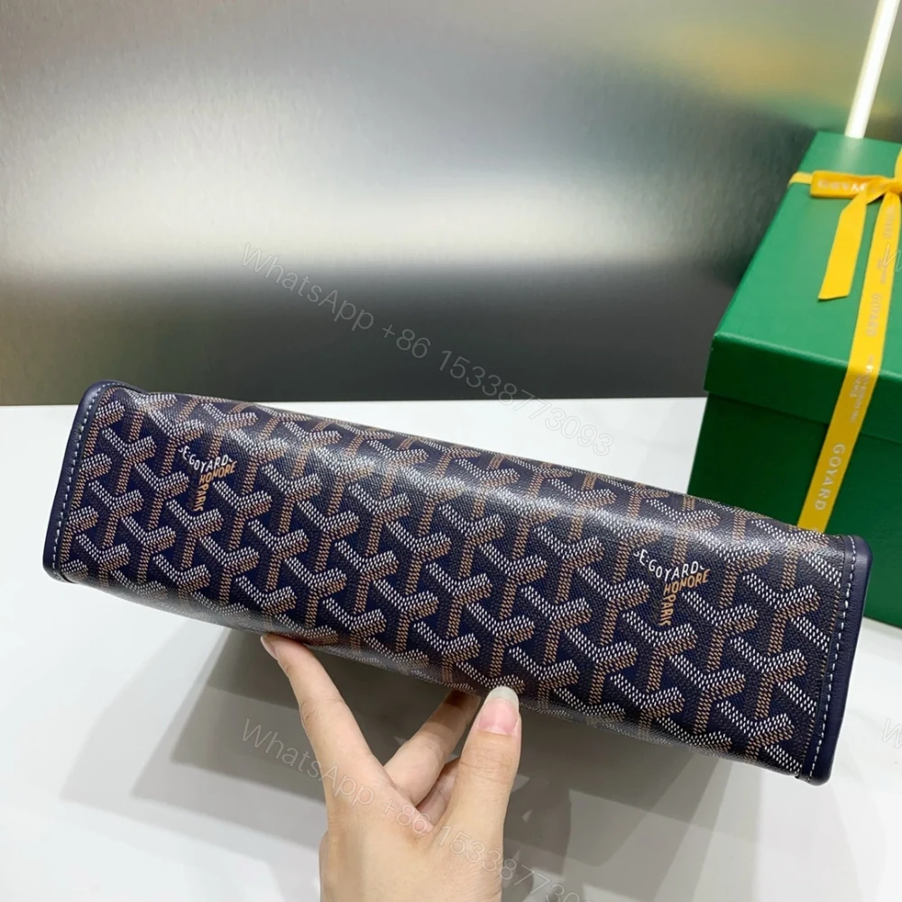 View 8 of 高仿Goyard*JOUVEM3多功能洗漱手拿包深藍大號免檢版
