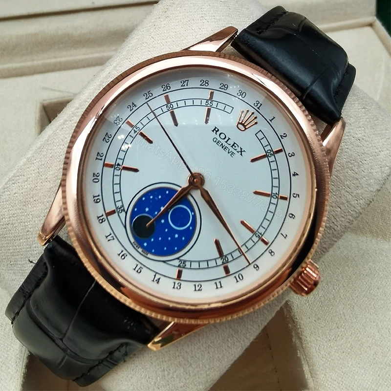 View 6 of Rolex Cellini Moonphase White 39Mm 50535
