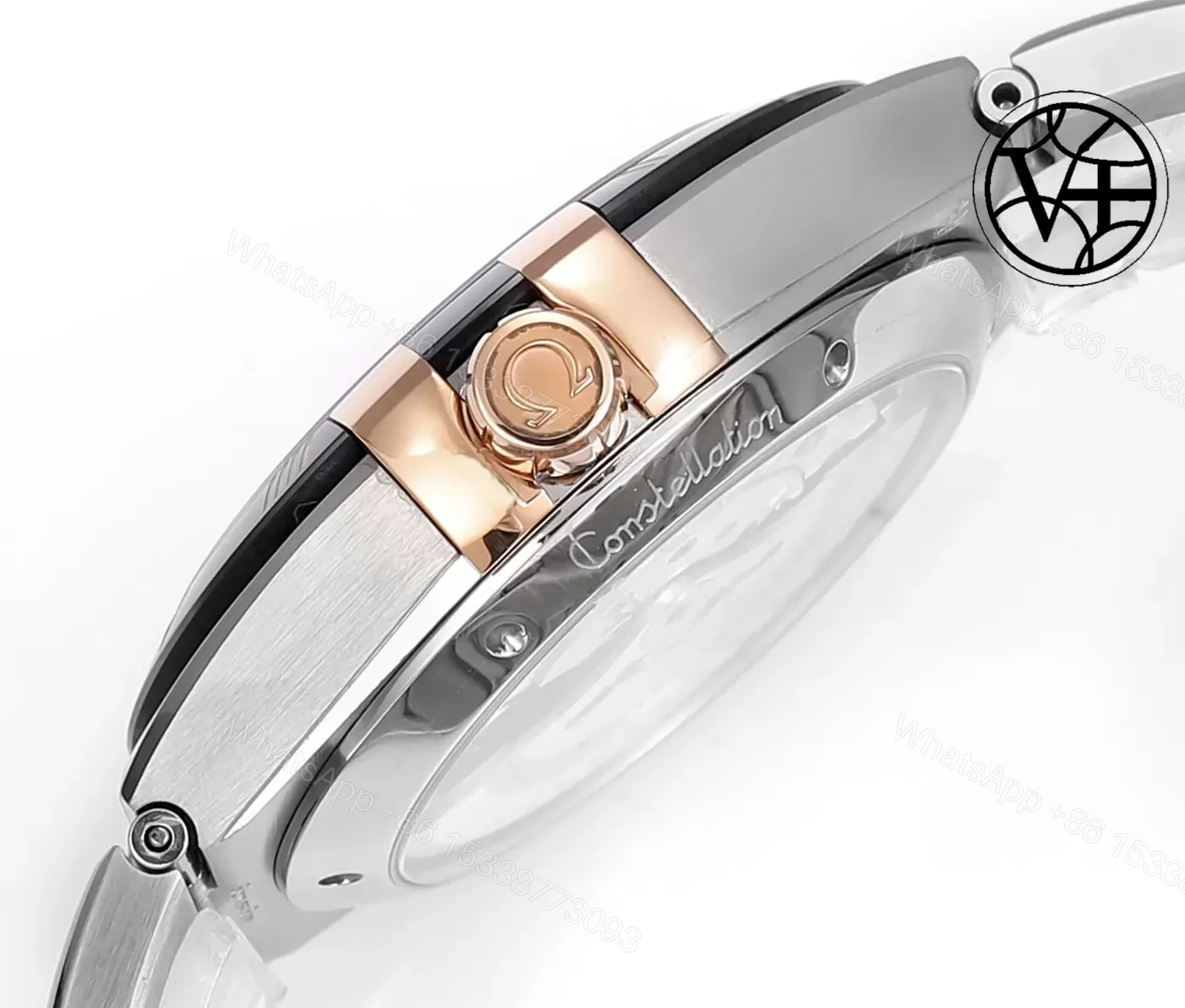 View 5 of Omega Constellation Super Clone Brown Dial Two-Tone Steel Bracelet Premium 41MM OMEGA-CONST-BRN41-TT