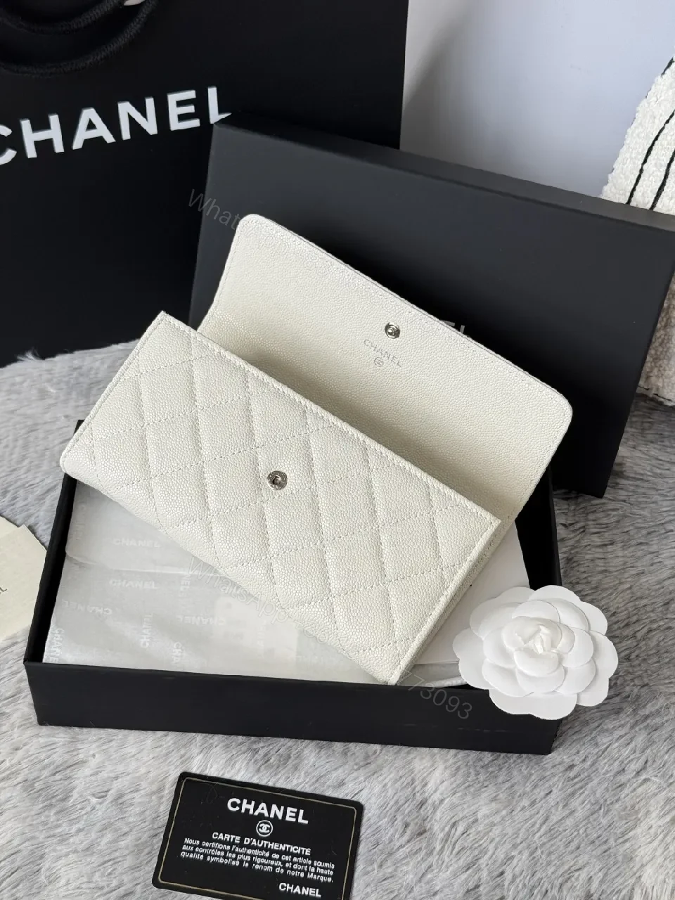 View 7 of Quilted Luxury Wallet: Subtle CC Hardware, Timeless Style