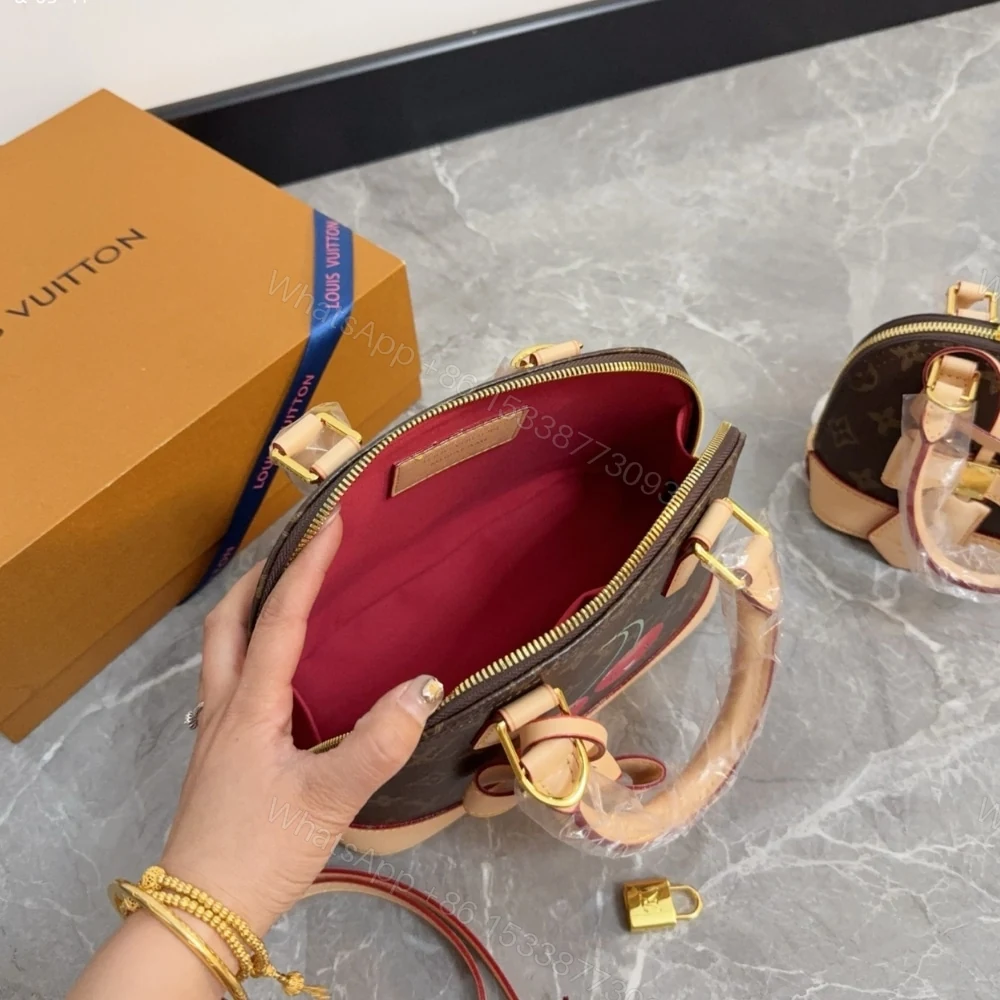 View 6 of Louis Vuitton X Takashi Murakami Monogram Cerise Nano Alma Brown 16 Cm