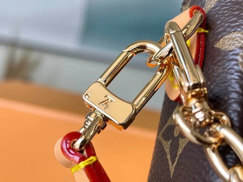View 5 of Monogram Canvas Compact Bag: Convertible Chain & Crossbody Style