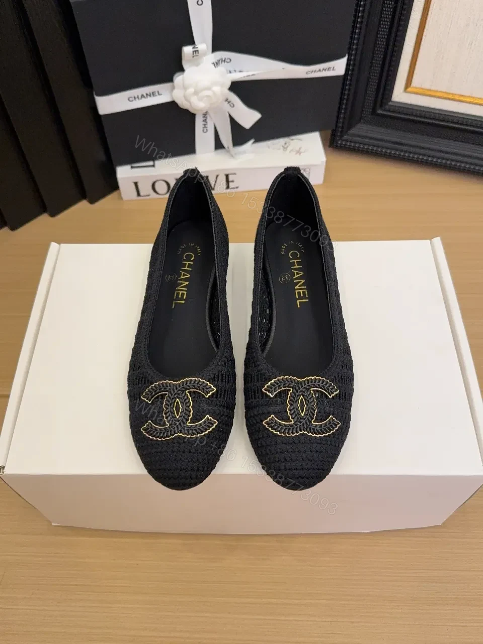 Knit Loafer with Signature Motif — Elegant Everyday Comfort — view 1