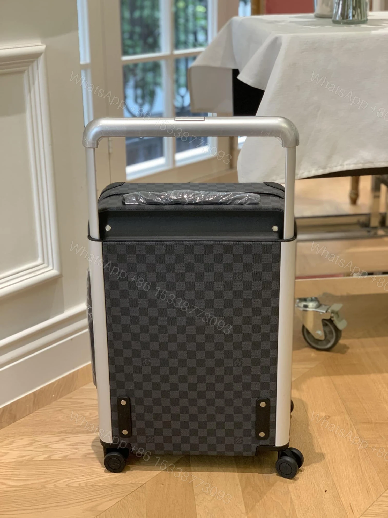View 5 of Louis Vuitton Horizon 55 Suitcase Damier Graphite Canvas Black 55Cm N23209