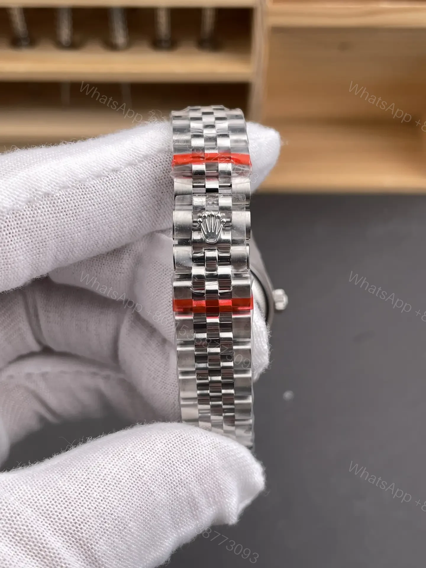 View 8 of Rolex Datejust 28mm Pink Diamond Dial Automatic Watch RLX-DJ-28-PNK-DIA-2671