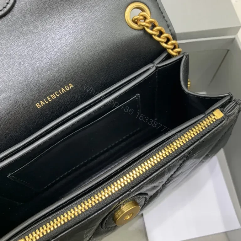 View 3 of Quilted Leather Crossbody: Compact Luxury Bag