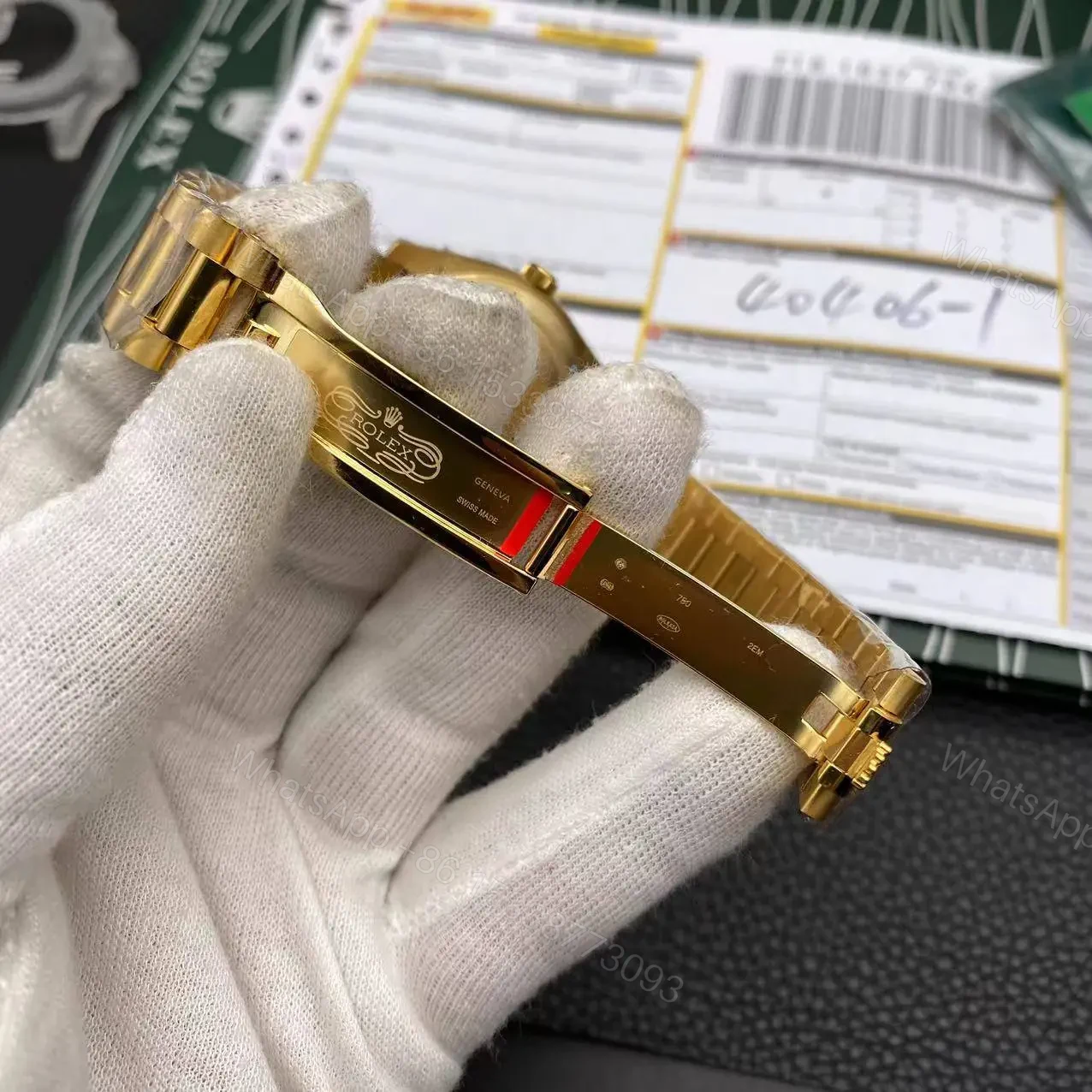 View 4 of Rolex Day Date Yellow Gold Replica Super Clone Model