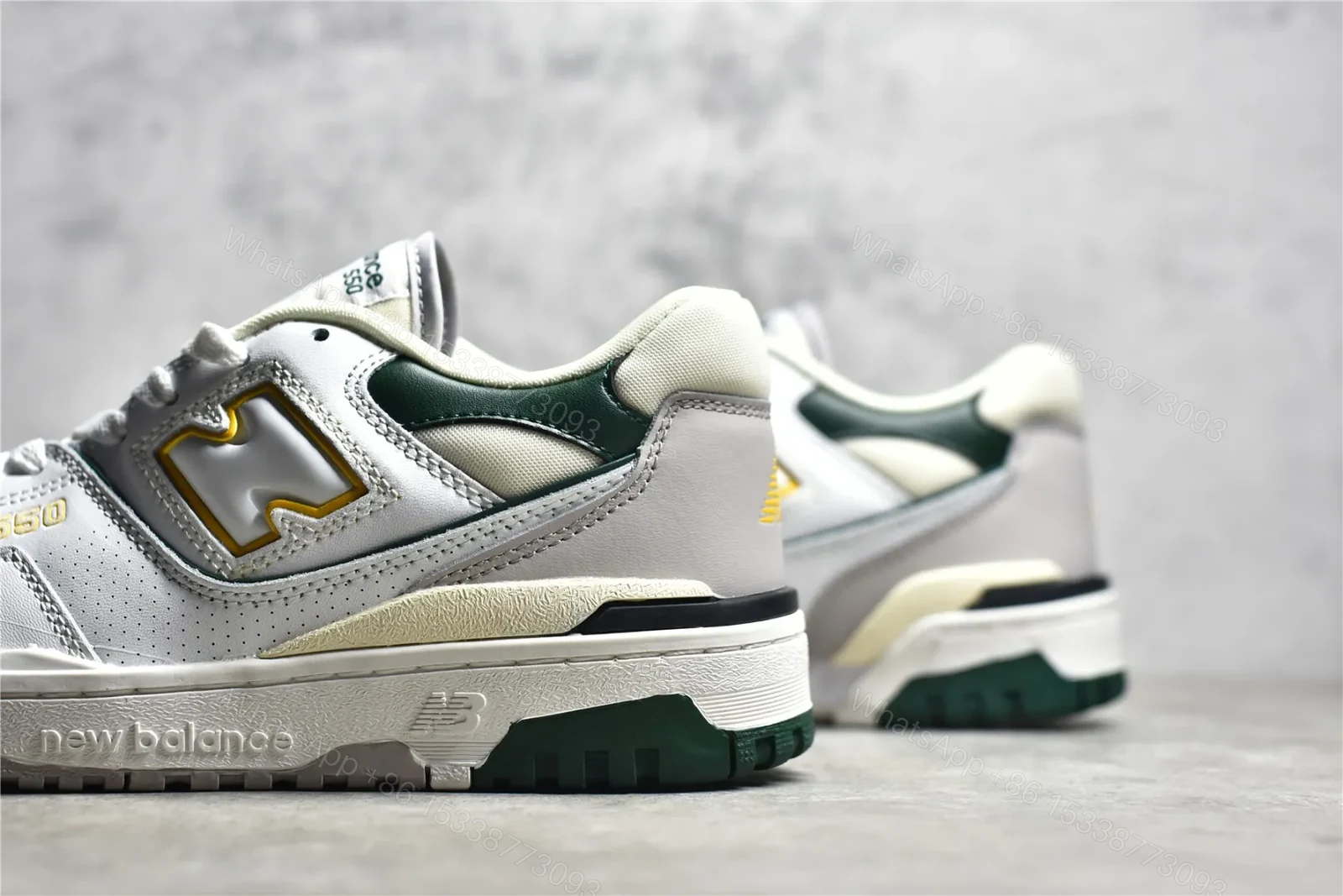 View 5 of New balance 550 White and Green