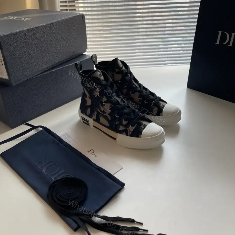 View 7 of B23 HIGH-TOP SNEAKER MAXI DIOR OBLIQUE JACQUARD – CD119