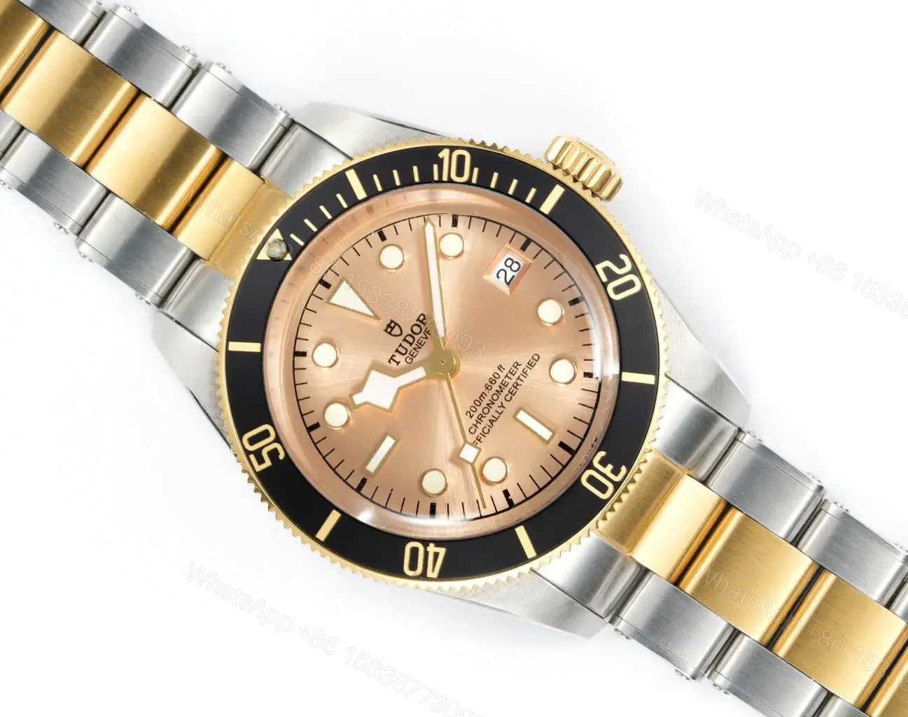 View 4 of Tudor Heritage Black Bay Black S&G Stainless Steel Yellow Gold Champagne Bracelet 79733N-0004