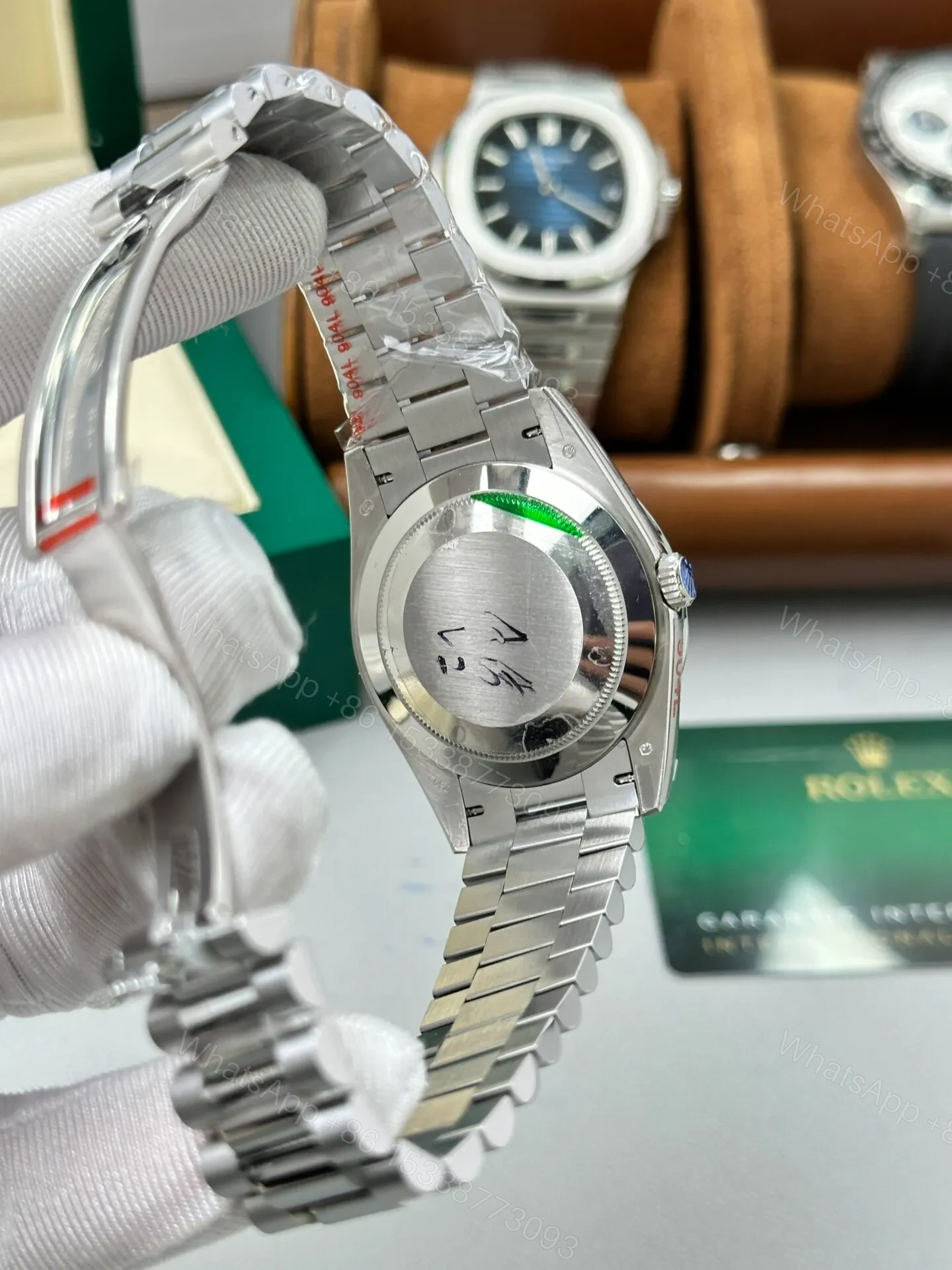 View 8 of Superclone Rolex Day-Date Bright Black Dial 228236-0003 40 mm