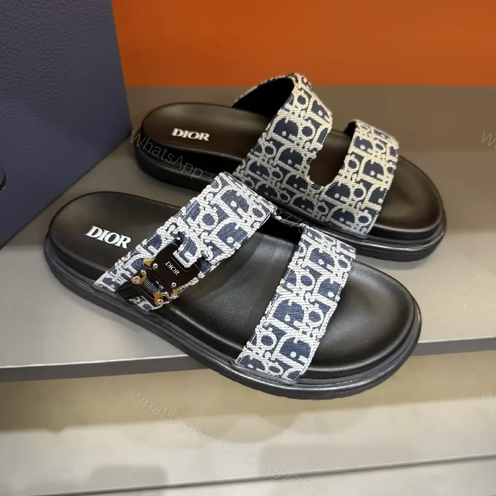 View 8 of Jacquard Slide Sandals: Modern Luxury, Cushioned Comfort