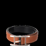 View 5 of HERMES QUENTIN REVERSIBLE BELT BROWN SILVER METAL 32MM