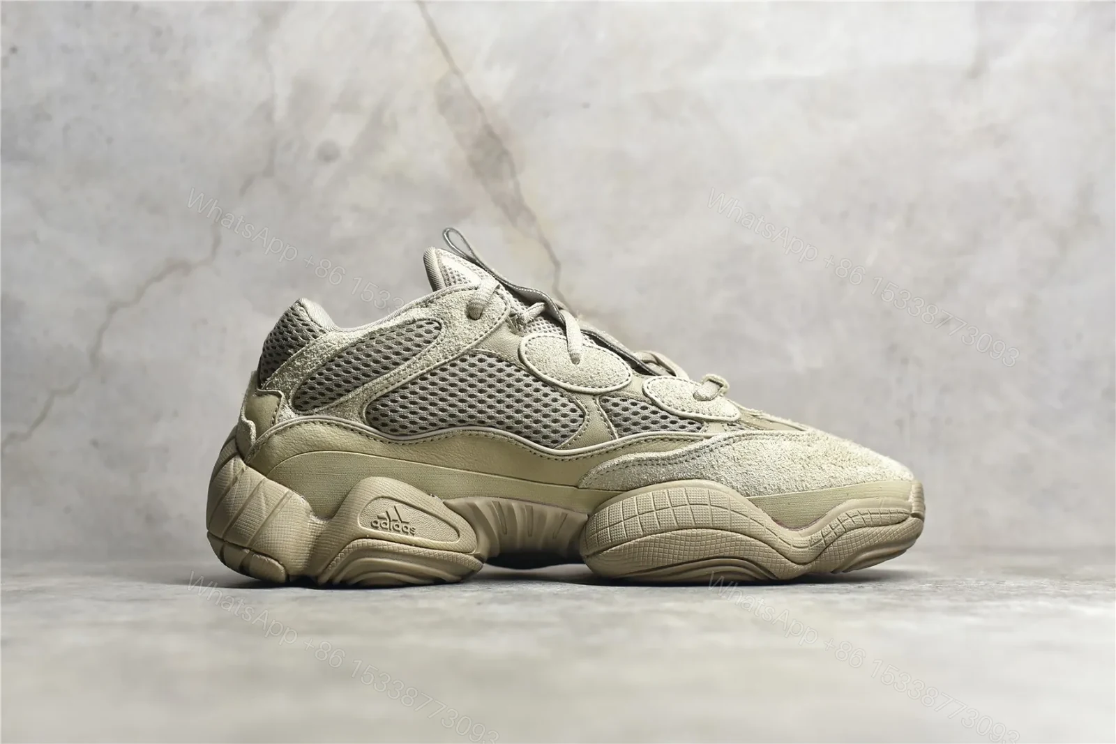 View 3 of Adidas Originals Yeezy 500 Taupe Light Replicas