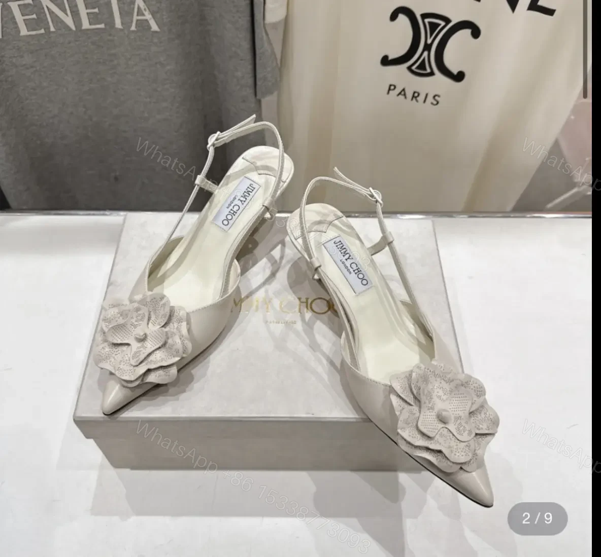 Jimmy Choo Mimmi 50mm slingback pumps — view 1