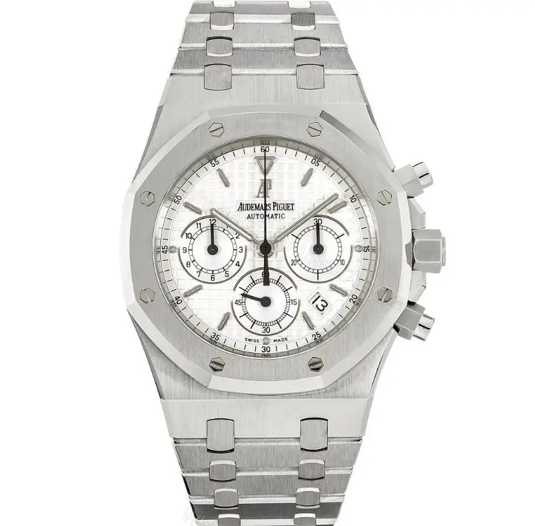 Replica Royal Oak – Silver/White Chronograph — view 1