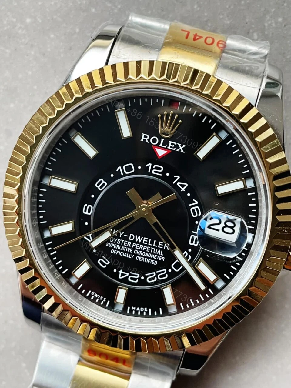 View 3 of Noob FACTORY 1:1 Rolex Sky-Dweller 326934 SS Best Edition Black Dial A23J