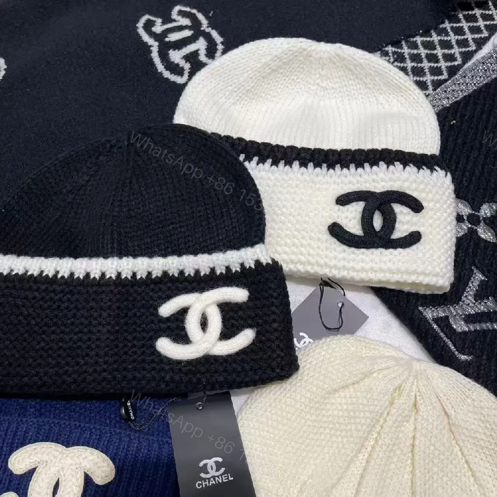 View 8 of Black + Knit + Beanie + Subtle Logo + Beanie