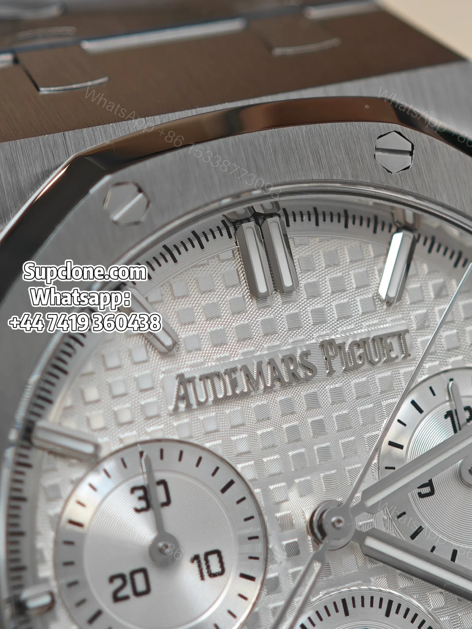 View 6 of Audemars Piguet Super Clone Royal Oak White Dial 26240 Chronograph 41mm
