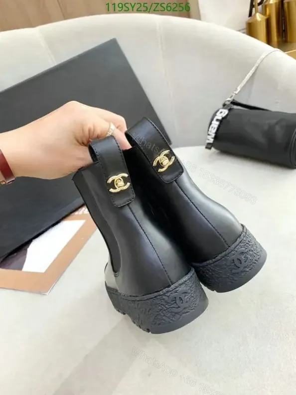 View 7 of Chanel Ankle Boots with Thick Sole VHB255