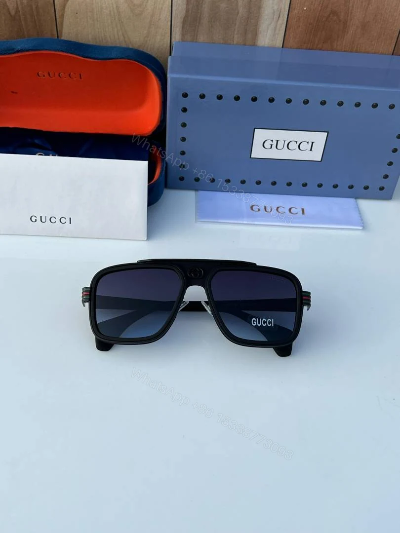 View 2 of First Copy Gucci 1295 Blue Shaded Sunglasses