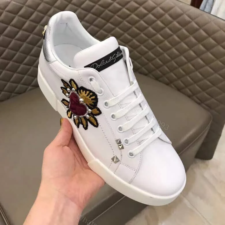 View 6 of DOLCE & GABBANA SNEAKERS PORTOFINO IN VITELLO NAPPATO CON PATCH – DG23