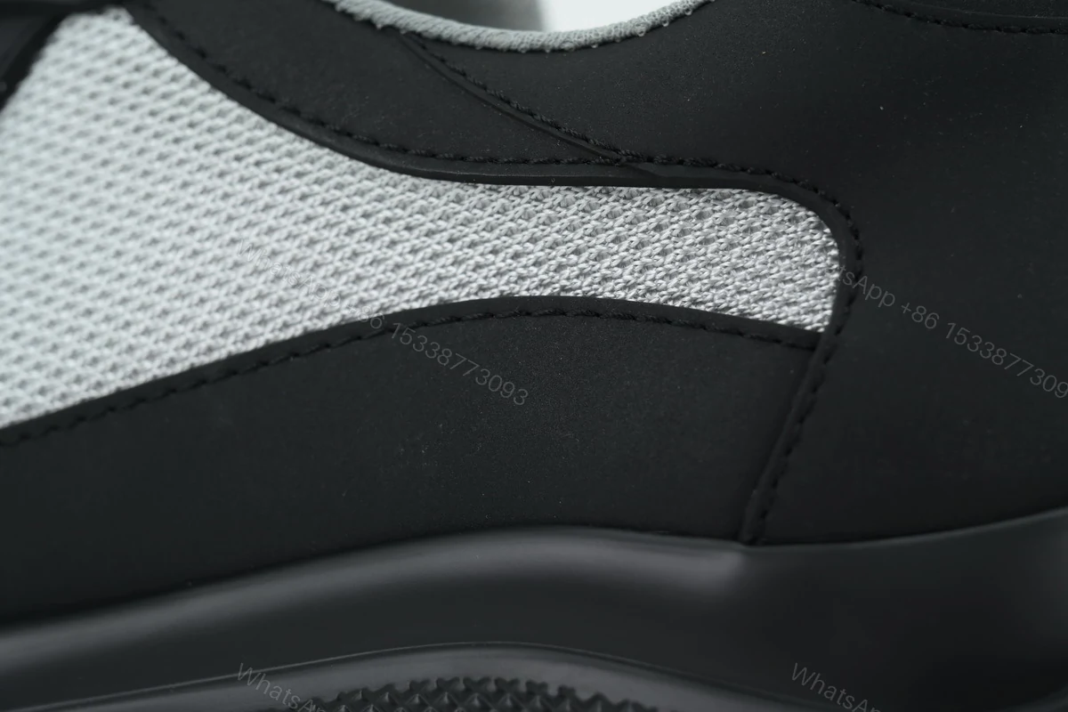 View 2 of Prada Sneakers Rubber Carbon Black