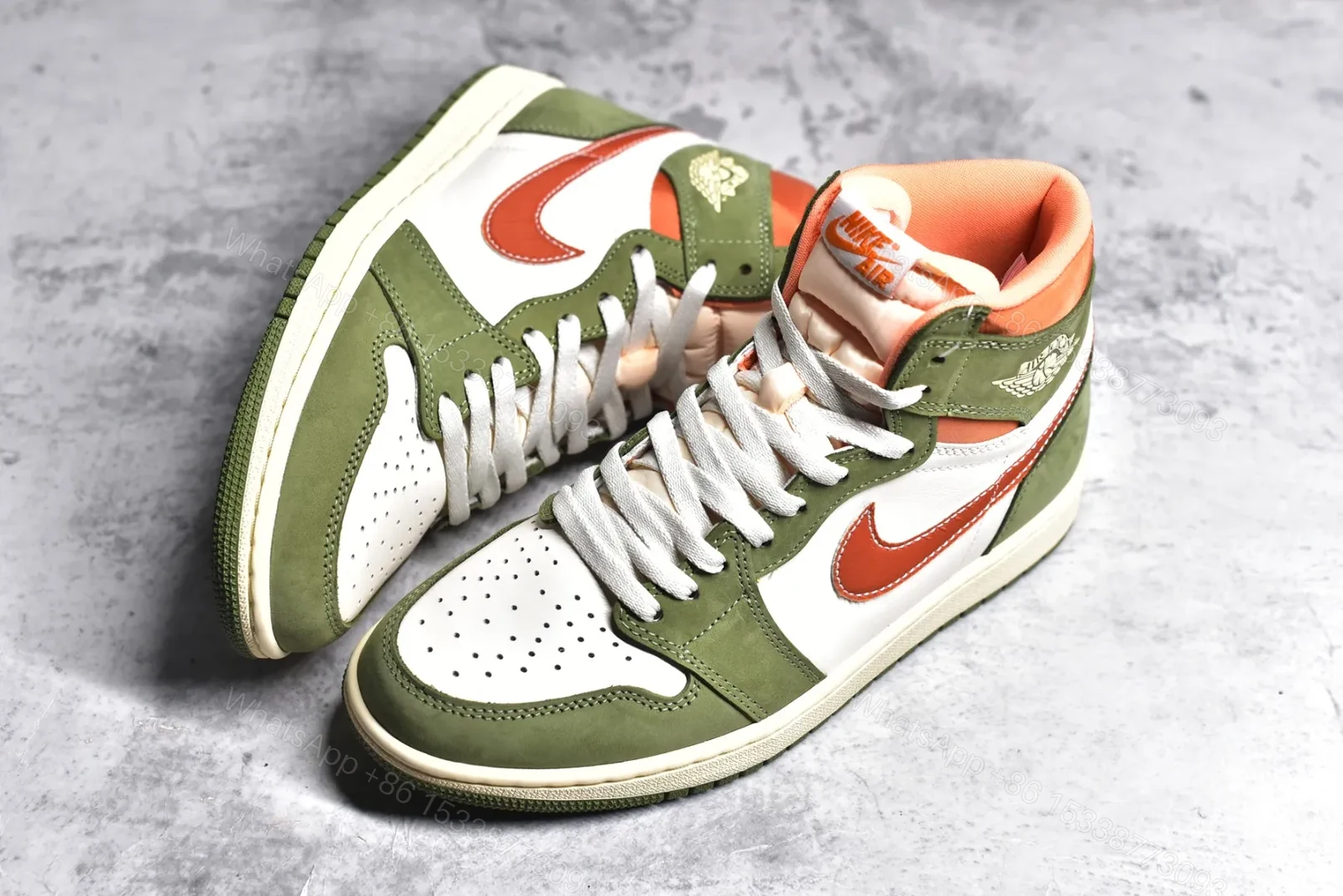 View 4 of Air Jordan 1 Retro High Celadon Reps