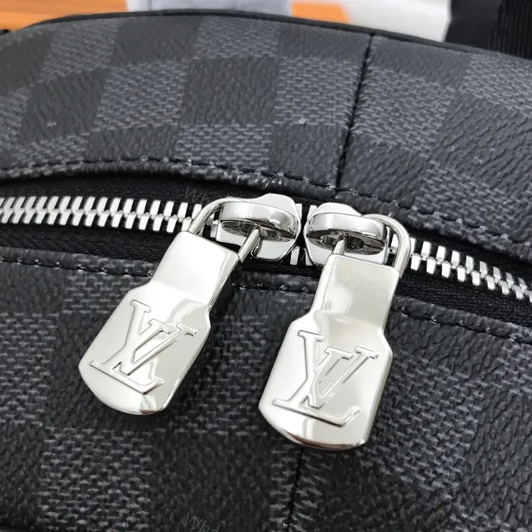 View 7 of Damier Graphite Luxe Backpack â€“ Signature Texture, Everyday Utility