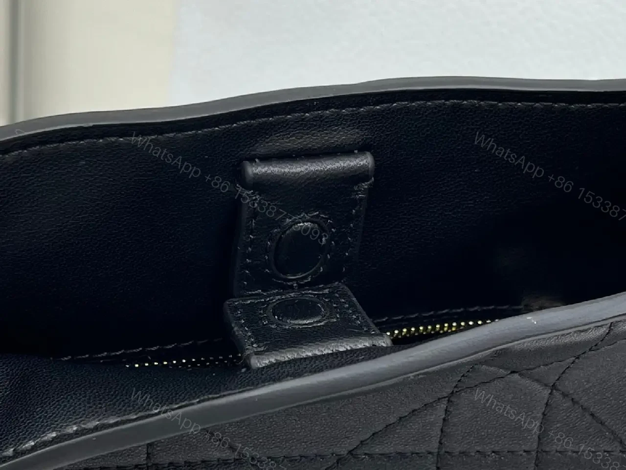 View 9 of Structured Black Quilted Crossbody: Luxe, All-Day Comfort