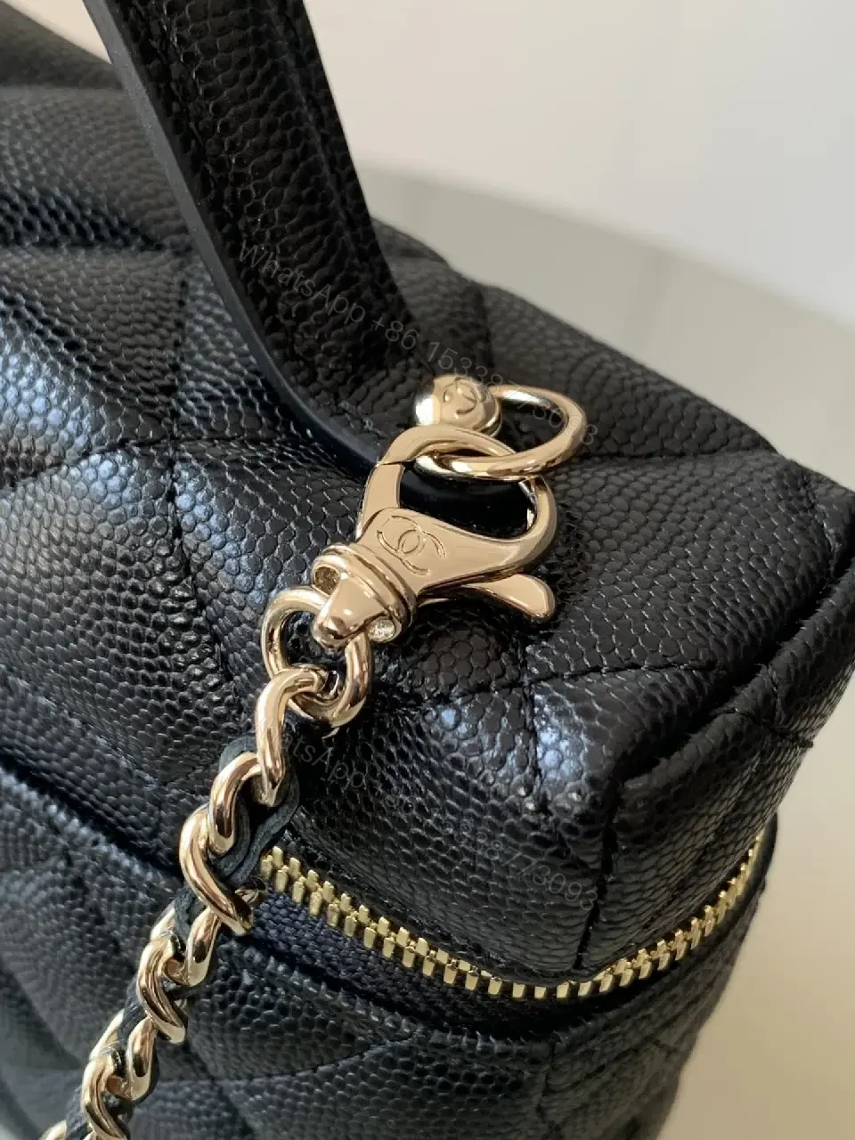 View 5 of Quilted Black Leather Shoulder Bag — Compact Luxury Day-to-Night