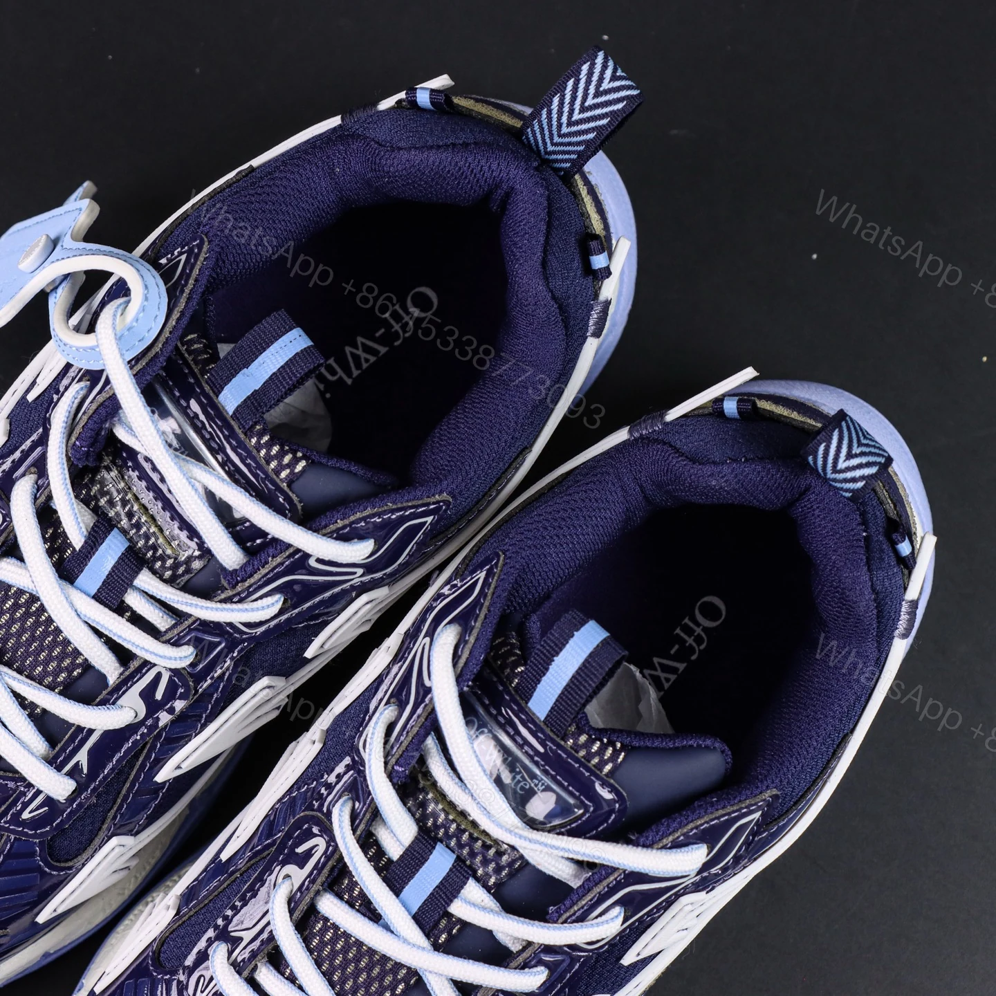 View 4 of Off White Be Right Back Navy Blue