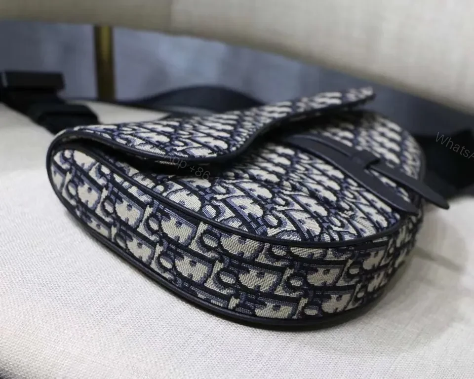 View 7 of Navy Oblique Monogram Belt Bag: Luxe Crossbody Accessory