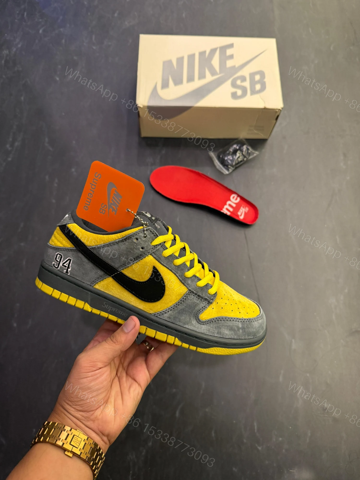 View 5 of First Copy Nike SB Dunk “Supreme ’94 Camper Green” – 2025 Edition