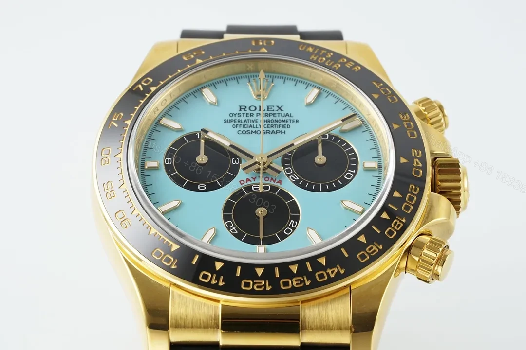 View 4 of ROF Factory Clean Factory APS Daytona Gold Blue Dial Watch