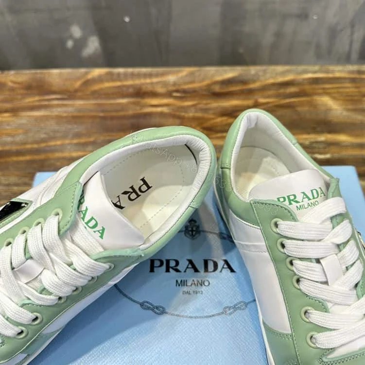 View 5 of PRADA DOWNTOWN LEATHER SNEAKERS – PRD088