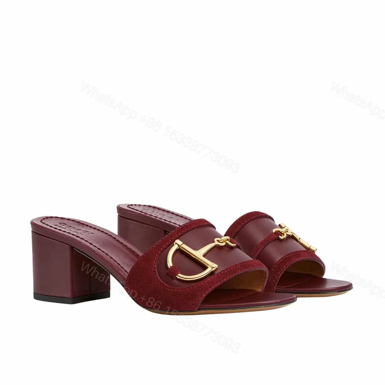 GUCCI WOMEN’S SLIDE SANDAL WITH HORSEBIT ROSSO ANCORA RED 834421 AAEXM 6207 — view 1