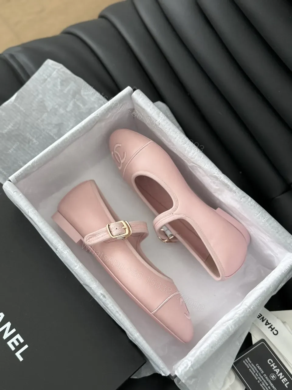 View 7 of Soft Pink Faux Leather Mary Jane Flats - Elevated Everyday Chic