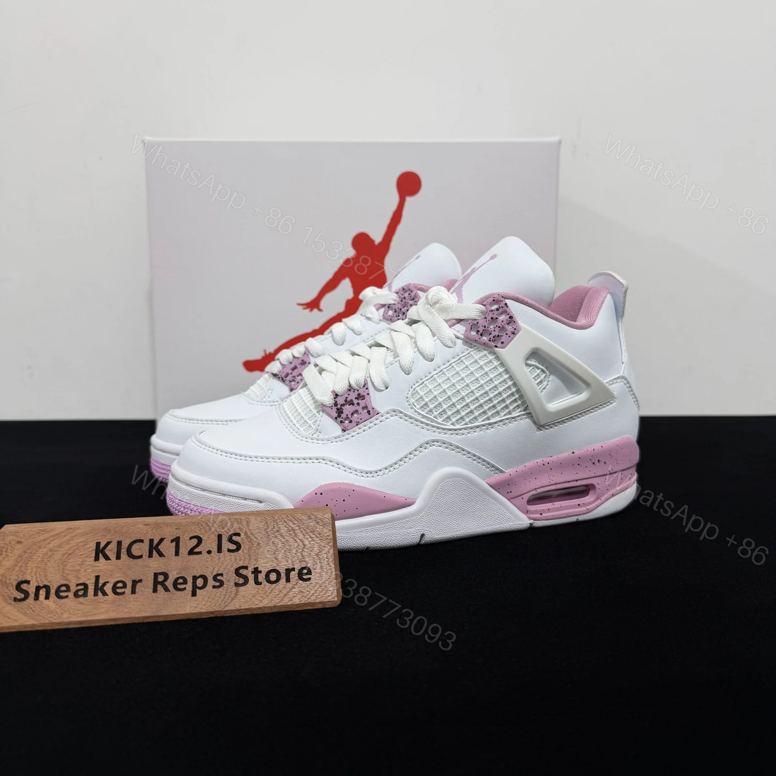 Air Jordan 4 Pink Oreo Replica — view 1