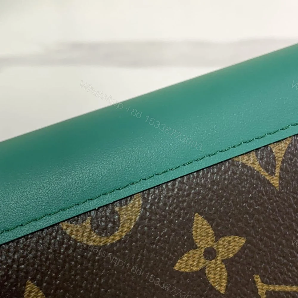 View 7 of Louis Vuitton Passport Cover Monogram Macassar Borneo Green 14Cm M12823