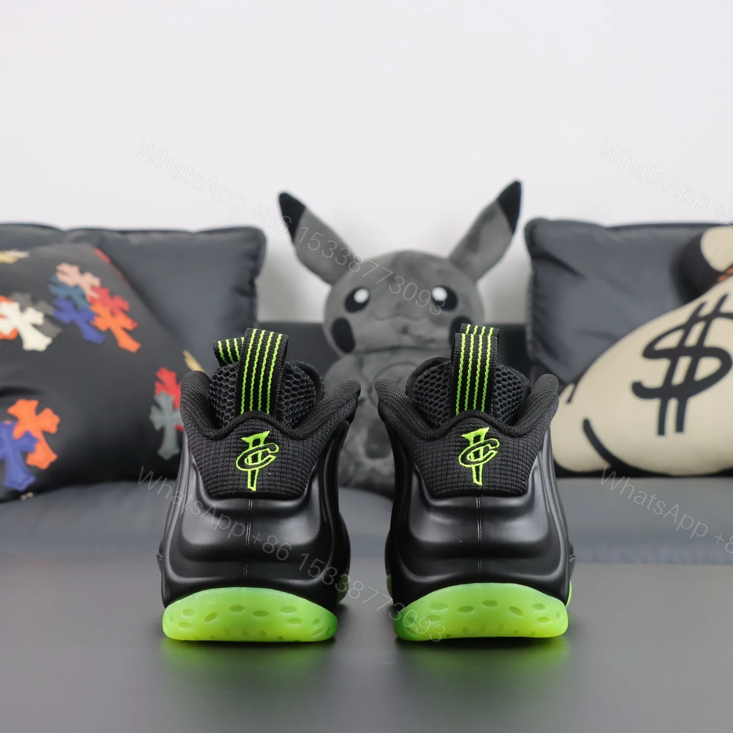 View 6 of Foamposite One “’Green Gobin”