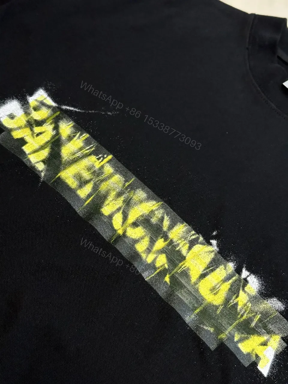 View 2 of Bold Neon Bar Graphic Tee: Oversized Streetwear Comfort