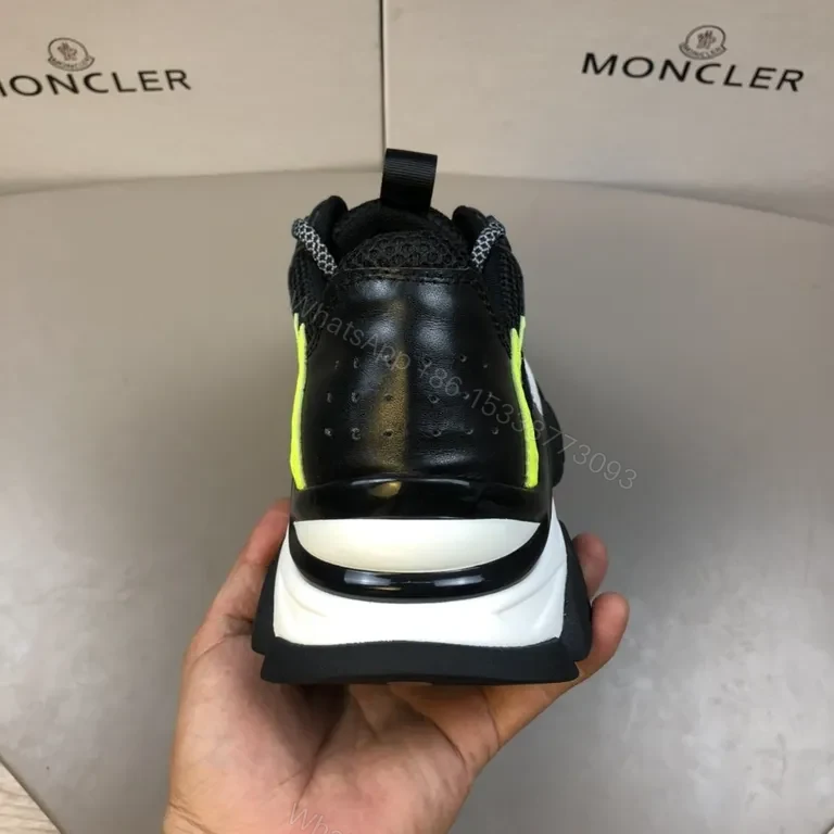 View 3 of Neon-Lite Moncler-Style High-Top Sneakers