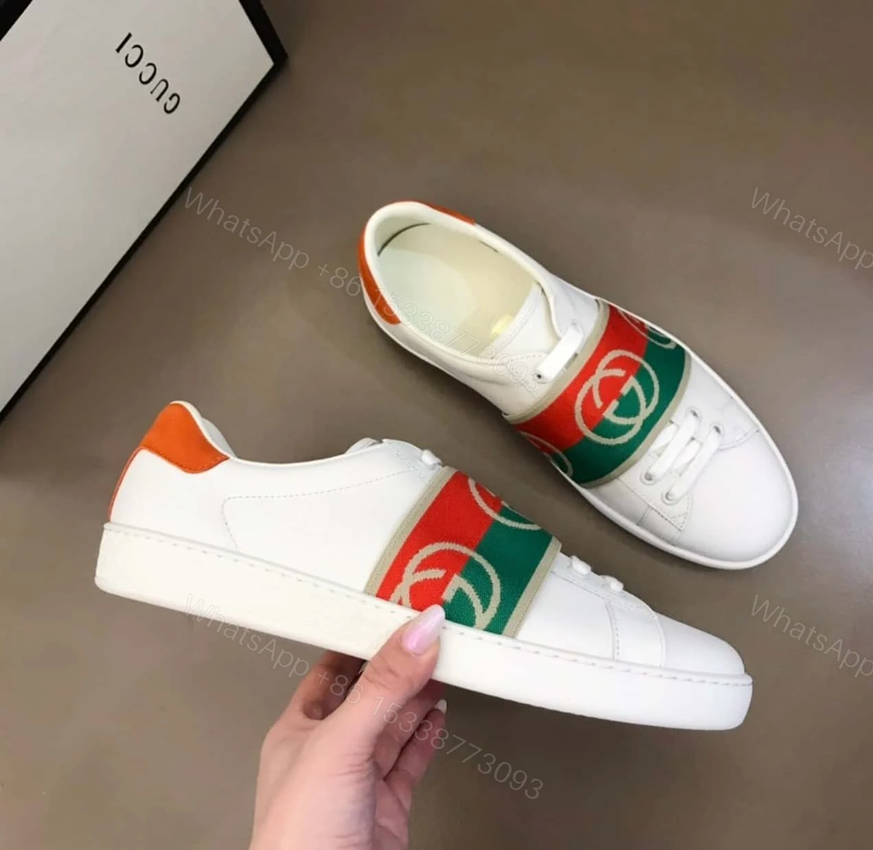 View 8 of GUCCI MEN’S ACE SNEAKERS WITH ELASTIC WEB – GC213
