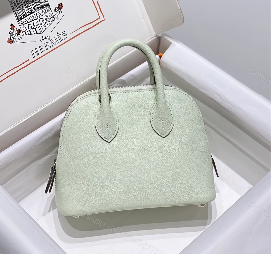 Hermes 一比一 女款 Bolide 手提包 薄荷綠清新款 — view 1