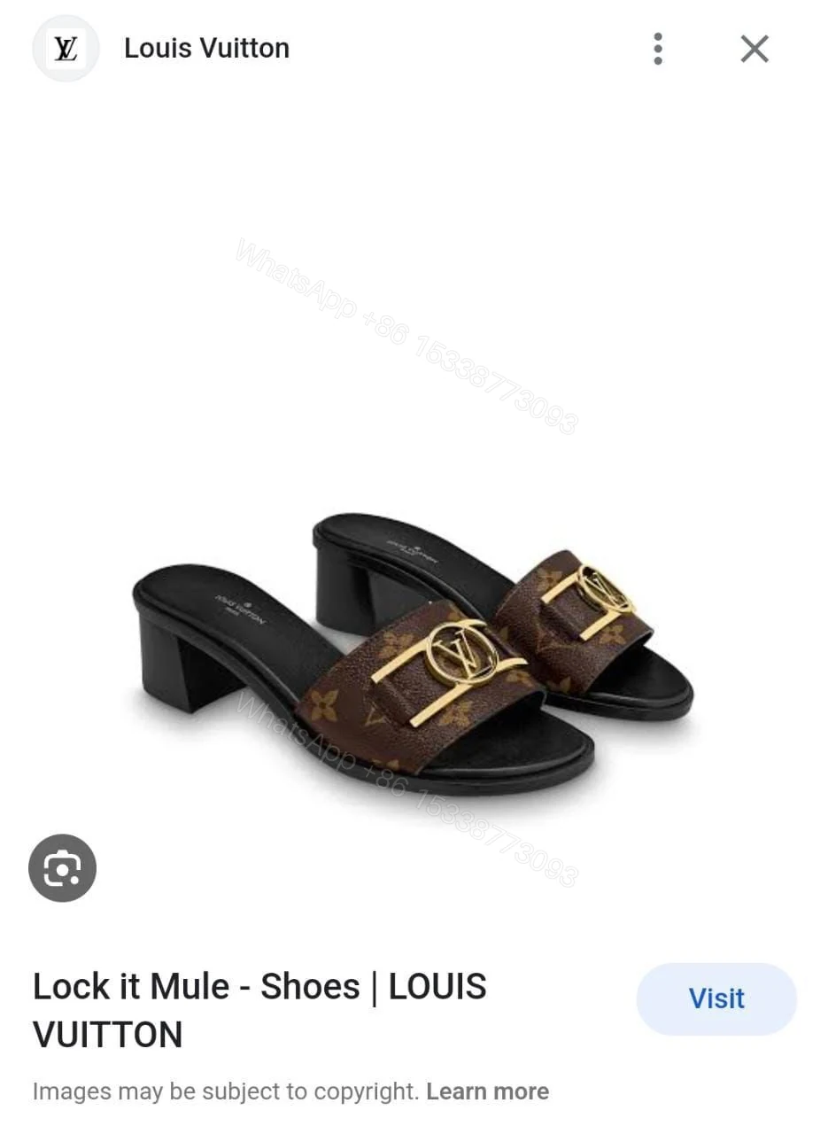 View 3 of BUY FIRST COPY LOUIS VUITTON BLOCK HEELS FOR LADIES