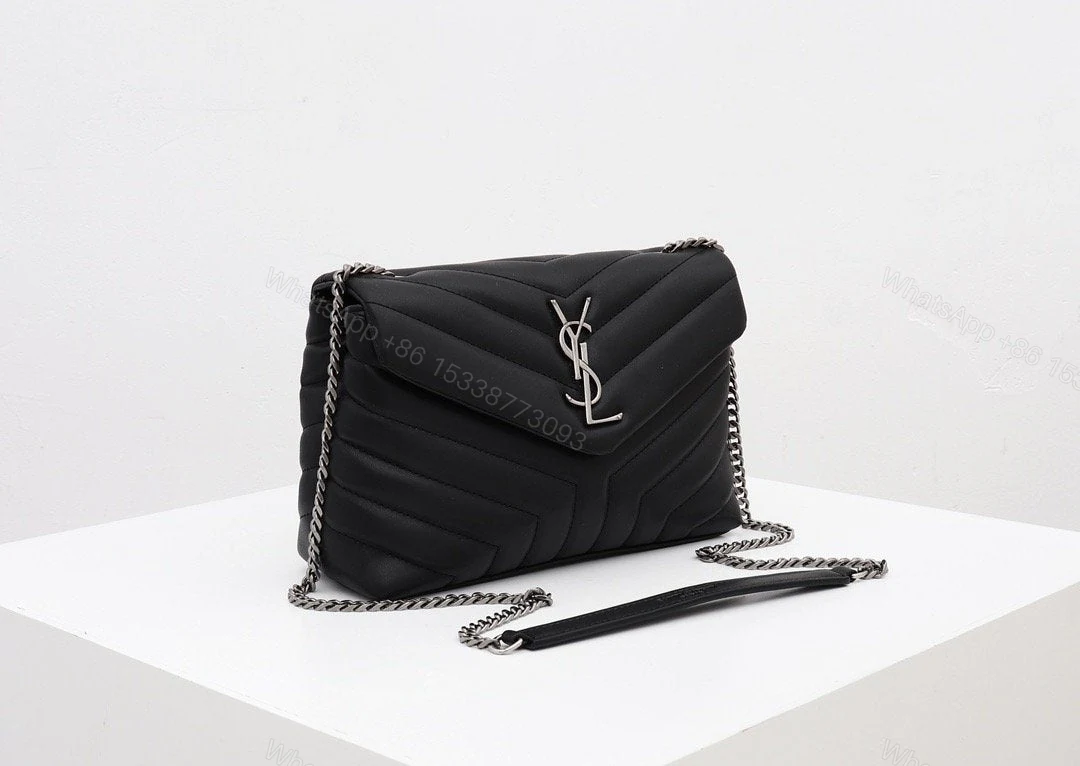 View 4 of Saint Laurent Women Loulou Small in Quilted