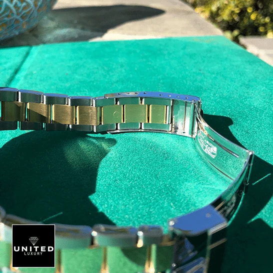 View 15 of Rolex Submariner Serti Two Tone Stainless Steel Gold Diamond 16613 Replica
