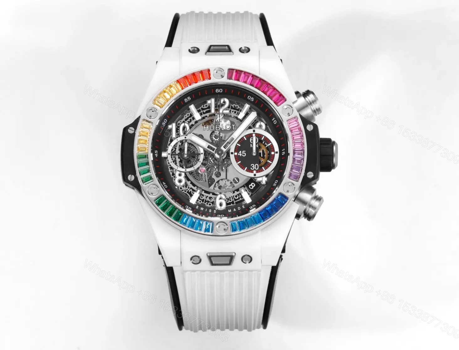 HB Factory Hublot Big Bang Unico Rainbow Ceramic Watch — view 1